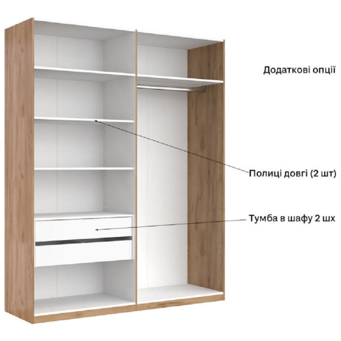 Шкаф Фемели 4Д без зеркала MiroMark купить