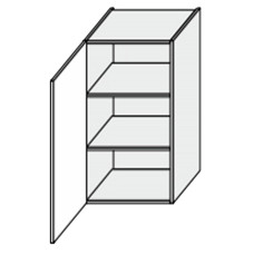 Кухонная секция Мери верхняя 30В/720 1дв MR-430W/9003gl MiroMark