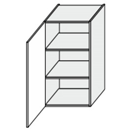 Кухонная секция Мери верхняя 30В/720 1дв MR-430W/9003gl MiroMark