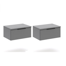 Тумба подвесная 1Ящ 2Шт Дони / Doni Графит MiroMark DN-51-GT