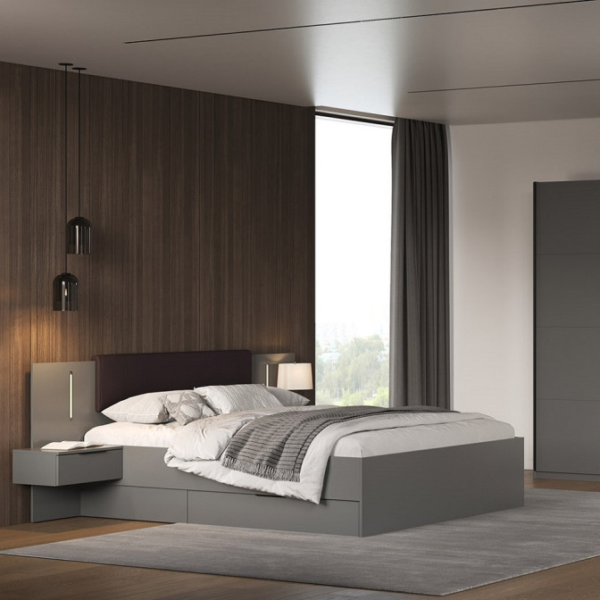 Тумба подвесная 1Ящ 2Шт Дони / Doni Графит MiroMark DN-51-GT