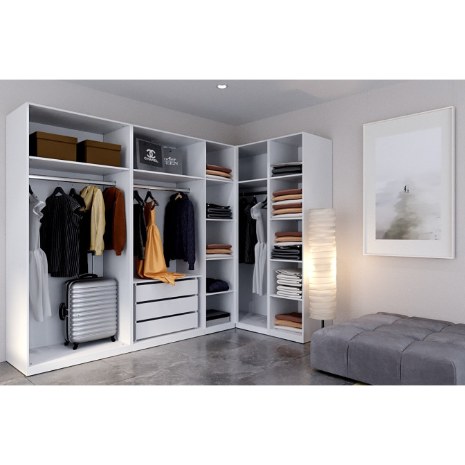 Шкаф Корпус 1Дв Идея / Idea Глянец Белый MiroMark ID-11-WB