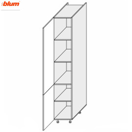 Кухонна секція Вінтаж Пенал 40П/2140 Pro Blum VN-741W/9003 MiroMark