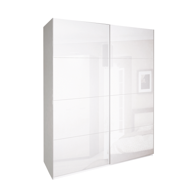 Шкаф-купе 2,0x2,1 Белла / Bella Глянец Белый MiroMark BL-20-WB