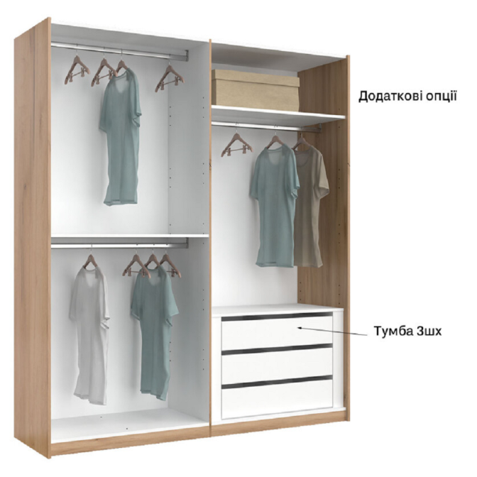 Шкаф-купе 2,0x2,1 Белла / Bella Глянец Белый MiroMark BL-20-WB