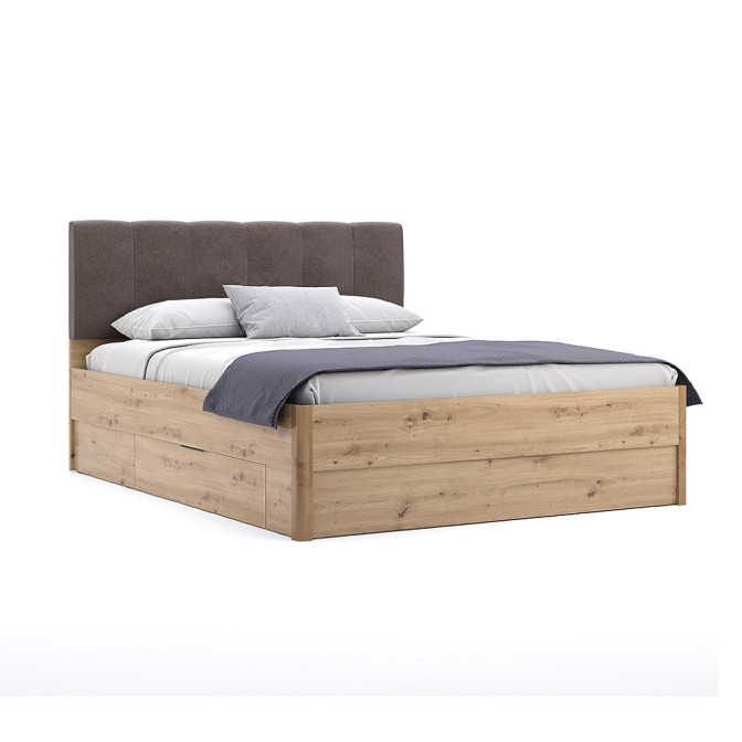 Кровать с ящиками для белья 1,8х2,0 Тедди / Teddy Дуб Артизан MiroMark TD-38-OA