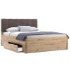 Кровать с ящиками для белья 1,8х2,0 Тедди / Teddy Дуб Артизан MiroMark TD-38-OA