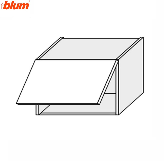 Кухонная секция Валенсия верхняя 45В/360 1дв Aventos Pro Blum VL-143W/9003 MiroMark