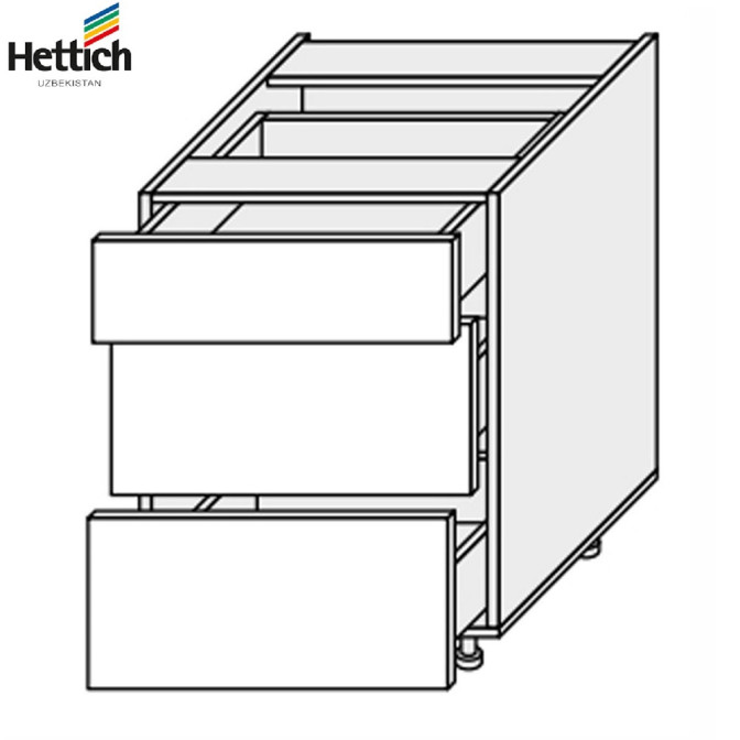 Кухонна секція Валенсія нижня 60Н3ШХ/820 Pro Hettich VL-065W/9003 MiroMark