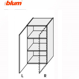 Кухонная секция Миллениум WG верхняя 20В/720 1дв Pro Blum Правая ML-421W/01R MiroMark