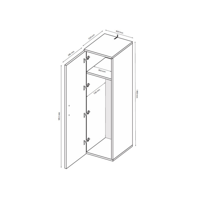 Шкаф 1Дв Jurian MiroMark купить