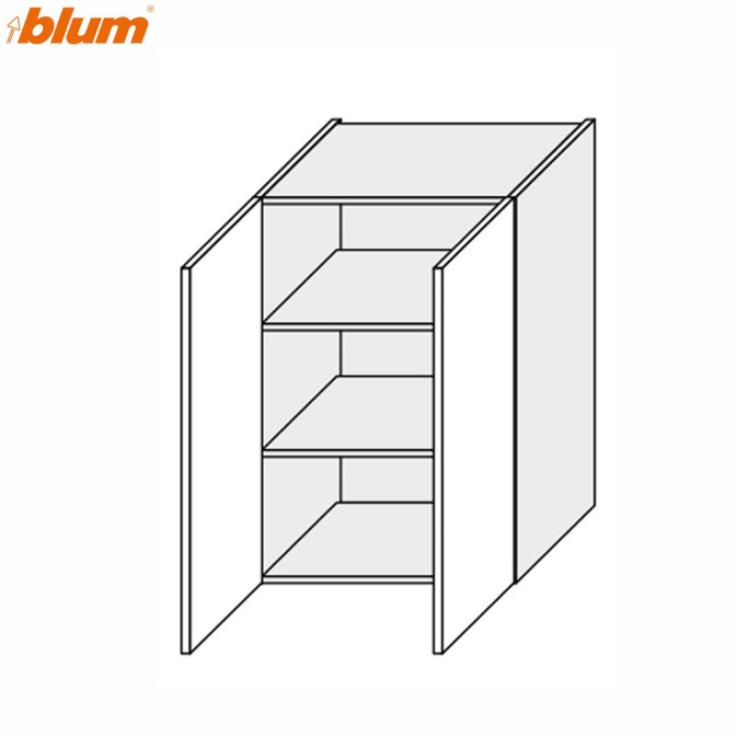 Кухонная секция Миллениум WG верхняя 80В/900 2дв Pro Blum ML-585W/01 MiroMark
