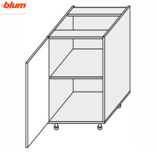 Кухонная секция Валенсия нижняя 40Н/820 1дв Pro Blum VL-045W/9003 MiroMark