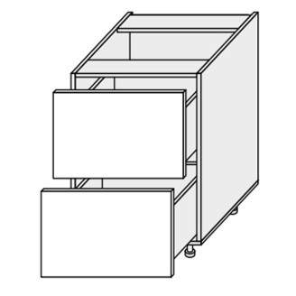 Кухонная секция Валенсия нижняя 60Н2ШХ/820 Телескоп VL-062W/9003 MiroMark