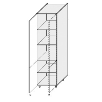 Кухонная секция Миллениум WG Пенал 60П/2140 Правая ML-760W/01R MiroMark