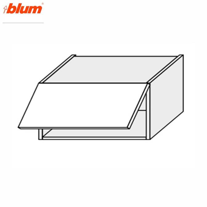 Кухонна секція Міленіум верхня 80В/450 1дв Aventos Pro Blum ML-381W/9003 MiroMark