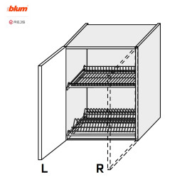 Кухонна секція Міленіум WG верхня 60ВС/720 1дв Сушка Pro Blum  +  Rejs Ліва ML-479W/01L MiroMark