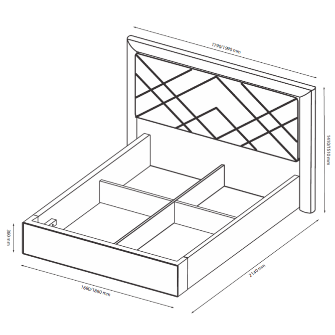 Кровать 1,6х2,0 Вива / Viva Светло - Бежевый Велюр MiroMark VV-37-WB