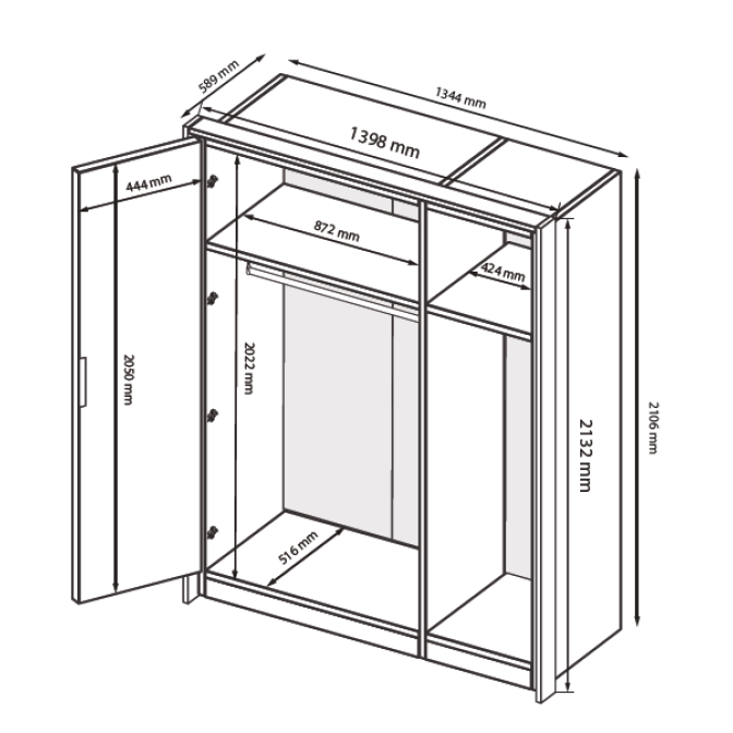 Шафа Рамона 3Дв MiroMark купити