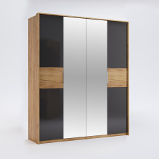 Шкаф 4Дв Рамона / Ramona Дуб Крафт – Мат Лава MiroMark RA-14-LV