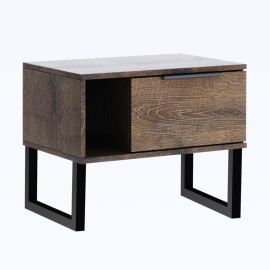 Тумба прикроватная 1Ящ Квадро / Quadro Дуб Фрегат MiroMark KV-51-OF