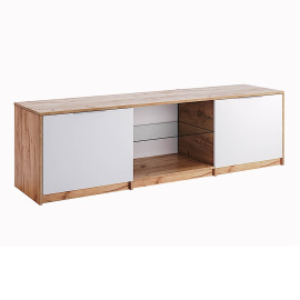 Тумба ТВ Асти / Asti Глянец Белый - Дуб Крафт MiroMark AS-160-WB