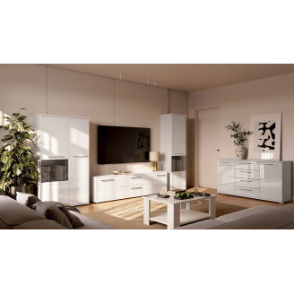Модульная гостиная Фемели / Family Глянец Белый MiroMark