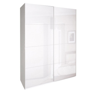 Шкаф-купе 2,0x2,4 Белла / Bella Глянец Белый MiroMark BL-85-WB