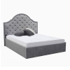 Кровать Мягкая обивка 1,6x2,0 Милана / Milana Светло - Серый Велюр MiroMark SF-56-ML