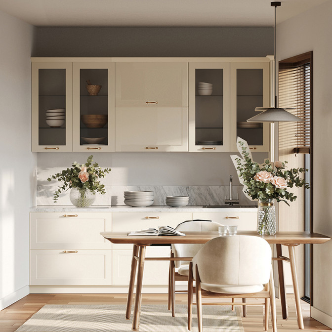 Кухня Вінтаж 2,2 м До 900 Вітрина Стандарт MiroMark