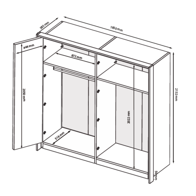 Шкаф Асти 4Дв MiroMark купить