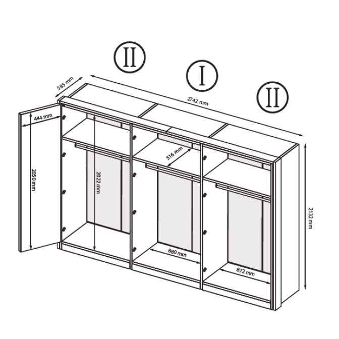 Шафа Місяць 6Д MiroMark купити