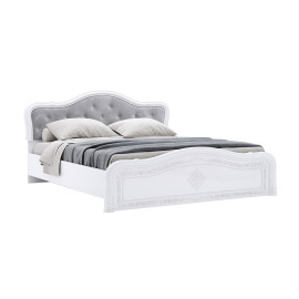 Ліжко без каркаса 1,8х2,0 Люкс Луїза / Luiza Глянець Білий MiroMark LZ-39-WB