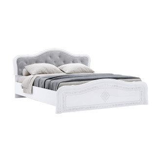 Кровать без каркаса 1,8х2,0 Люкс Луиза / Luiza Глянец Белый MiroMark LZ-39-WB