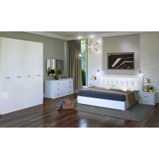 Комплект в спальню 4Дв Белла / Bella Глянець білий MiroMark