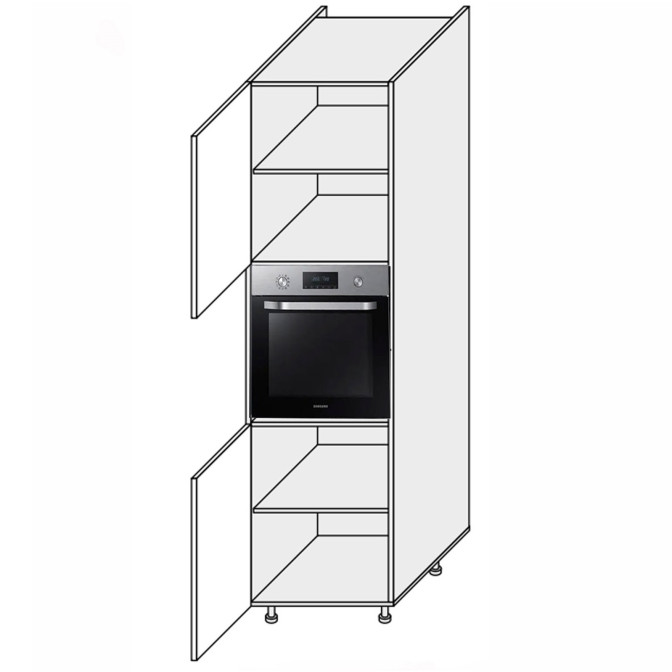 Кухонная секция Винтаж Пенал 60ПД/2140 ДуховкаVN-761W/9003 MiroMark