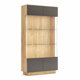 Сервант 2Дв Луна / Luna Мат Лава - Дуб Крафт MiroMark LN-113-LV