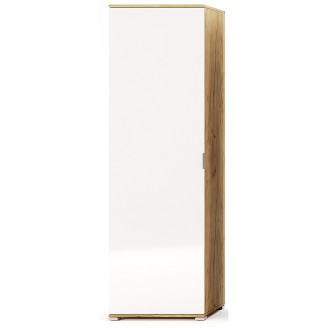 Шкаф 1Дв Асти / Asti Глянец Белый - Дуб Крафт MiroMark AS-121-WB