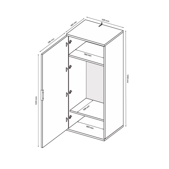 Шкаф Асти без зеркал MiroMark купить