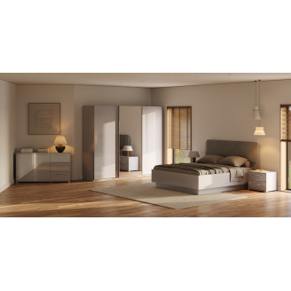 Модульная спальня Меги / Megy Глянец Шиншила Серая MiroMark