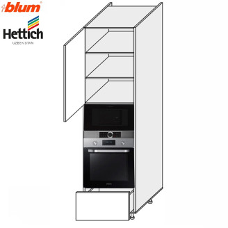 Кухонная секция Валенсия Пенал 60ПДМ1ШХ/2320 Духовка  +  Микроволновка Pro Blum  +  Hettich VL-864W/9003 MiroMark