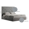 Кровать с подъёмным механизмом 1,8х2,0 Вива / Viva Серый Велюр MiroMark VV-49-WG