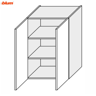 Кухонная секция Винтаж верхняя 60В/900 2дв Pro Blum VN-567W/9003 MiroMark