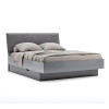 Кровать с Ящиками для белья Мягкая спинка без Каркаса 1,6х2,0 Тео / Teo Мат Антрацит-Мат Графит MiroMark TO-36-AG