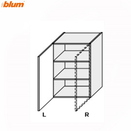 Кухонная секция Миллениум верхняя 50В/720 1дв Pro Blum Правая ML-451W/9003R MiroMark
