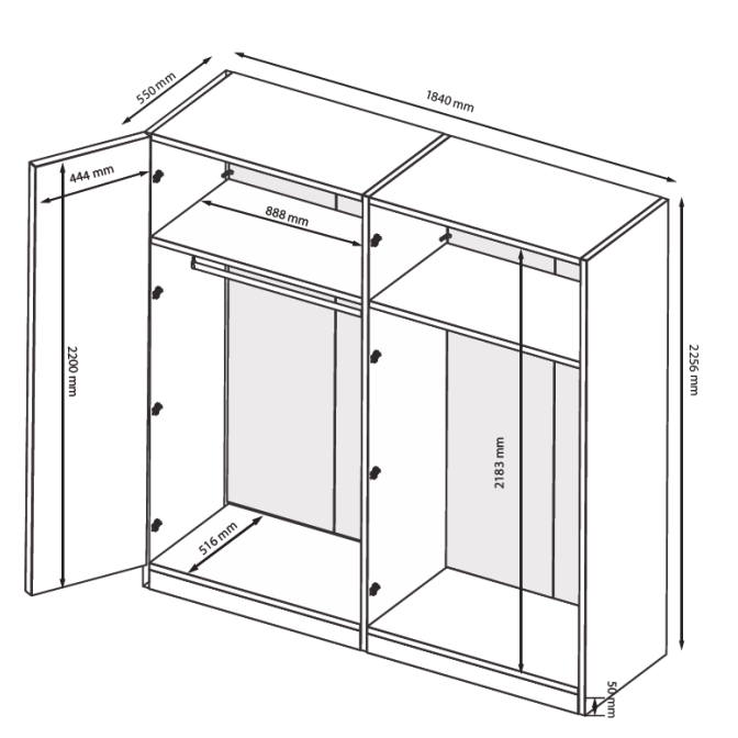 Шкаф Империя 4Дв MiroMark купить