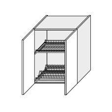 Кухонная секция Винтаж верхняя 80ВС/720 2дв Сушка VN-483W/9003 MiroMark