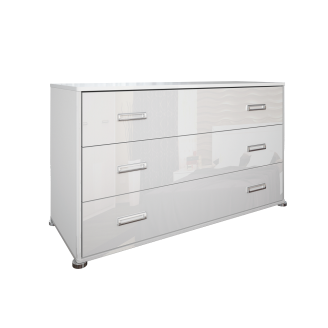 Комод 3Ящ Белла / Bella Глянец белый MiroMark BL-63-WB
