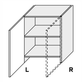 Кухонная секция Лео верхняя 60ВВТ/860 1дв Вытяжка Телескоп Правая LE-476W/06R MiroMark