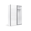 Шкаф-купе 1,5х2,1 Мила / Mila Глянец Белый MiroMark MA-18-WB